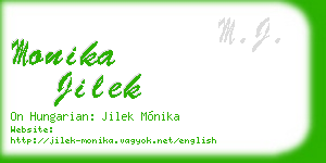 monika jilek business card